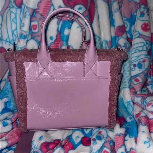 Kate Spade Pink Sherpa Tote Bag - Picture 5 of 6